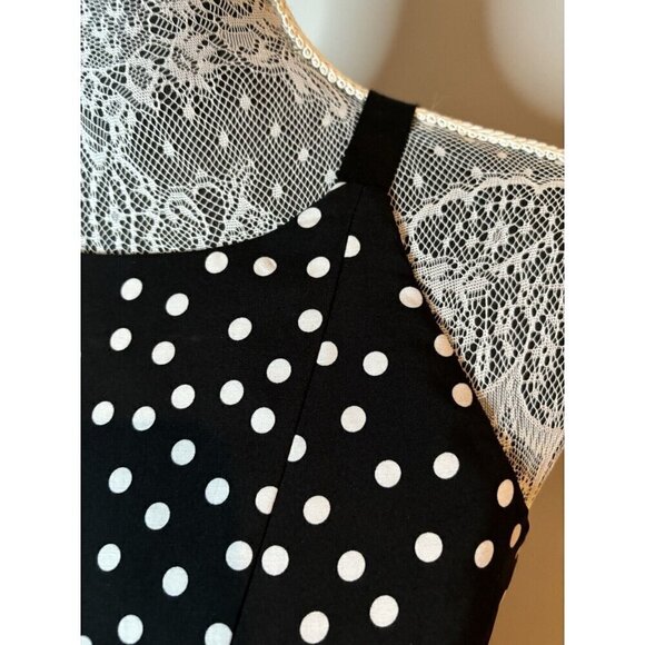 Saks Fifth Avenue Black And White Handkerchief Fairy Flowy Maxi Dress Small - Picture 7 of 8